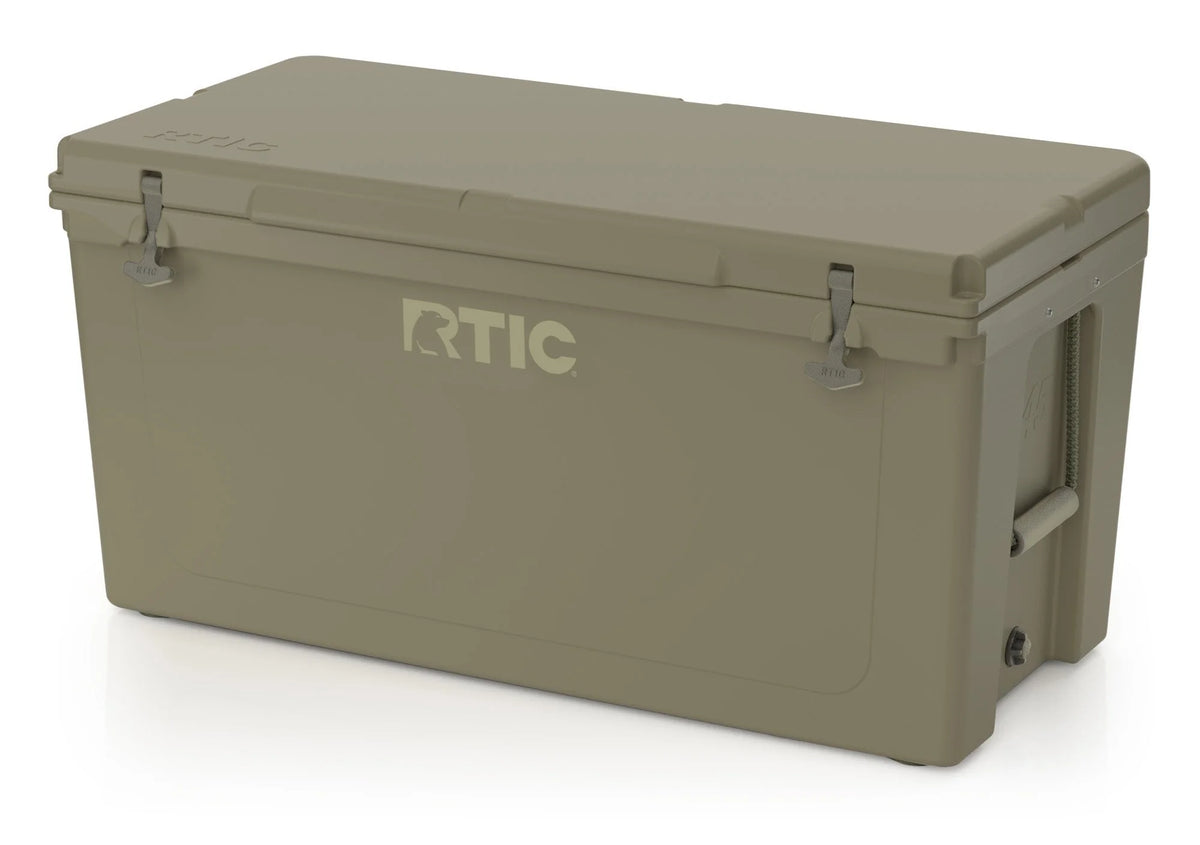 RTIC 145 QT Ultra-Tough Rotomolded Hard-Sided Ice Chest Cooler, White, Fits 195 Cans