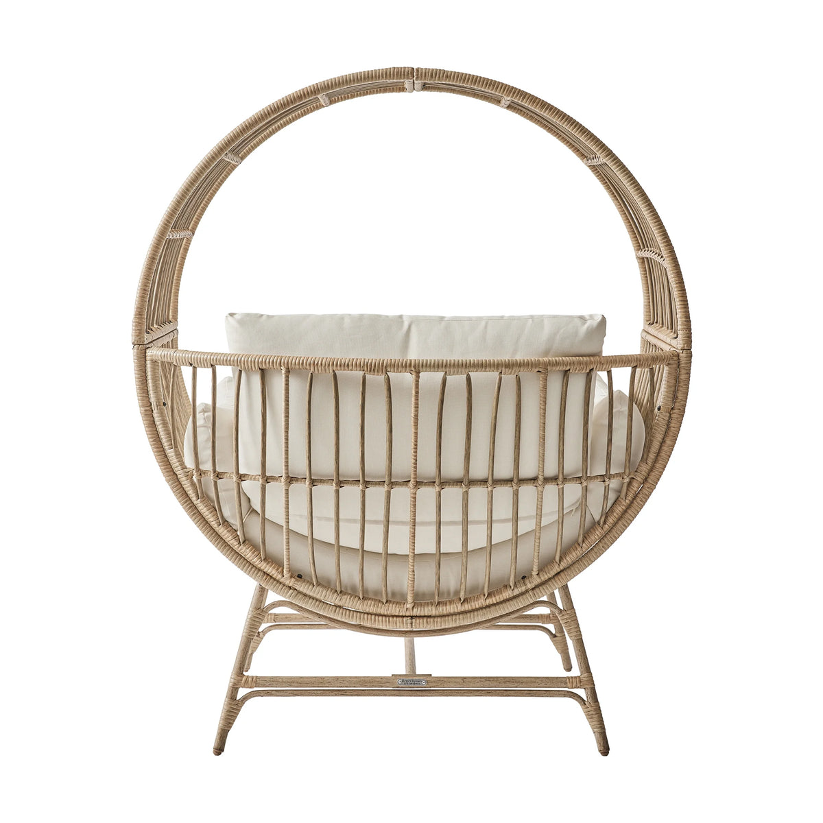 Better Homes & Gardens Bellamy Round Wicker Outdoor Lounge Chair, Beige