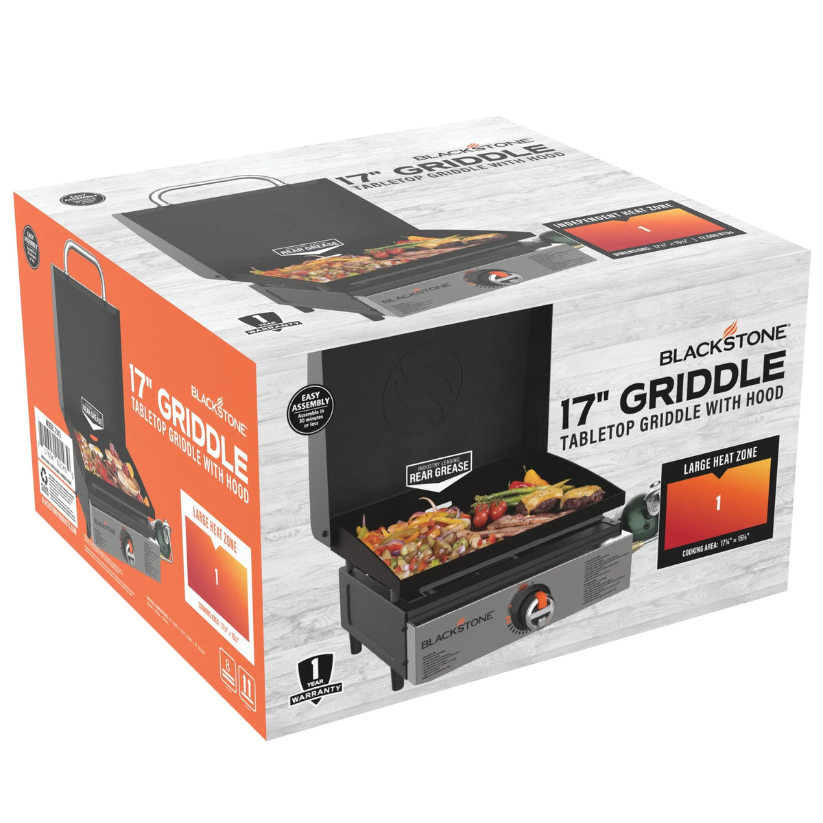 Blackstone 17 Original Tabletop Griddle with Stainless Steel Front Panel