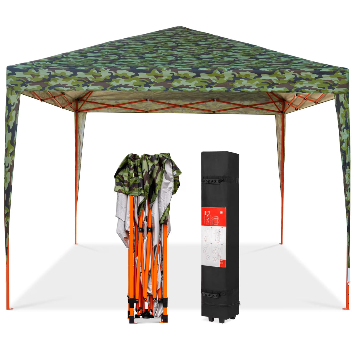 Best Choice Products 10x10ft Pop Up Canopy Outdoor Portable Adjustable Instant Gazebo Tent w/ Carrying Bag - White