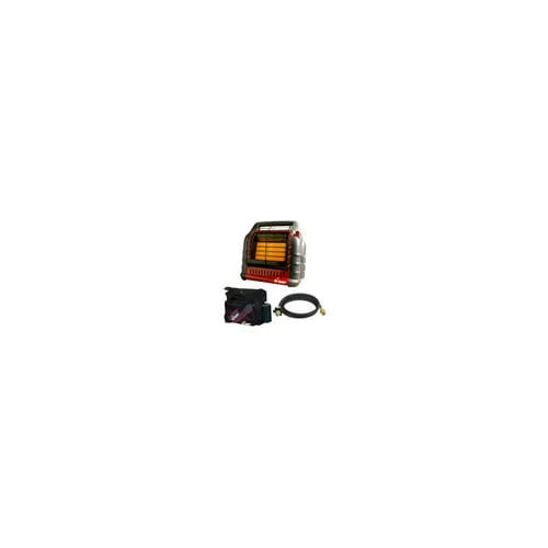 Mr. Heater Portable Big Buddy Propane Heater with 10-Feet Propane Hose Bundle