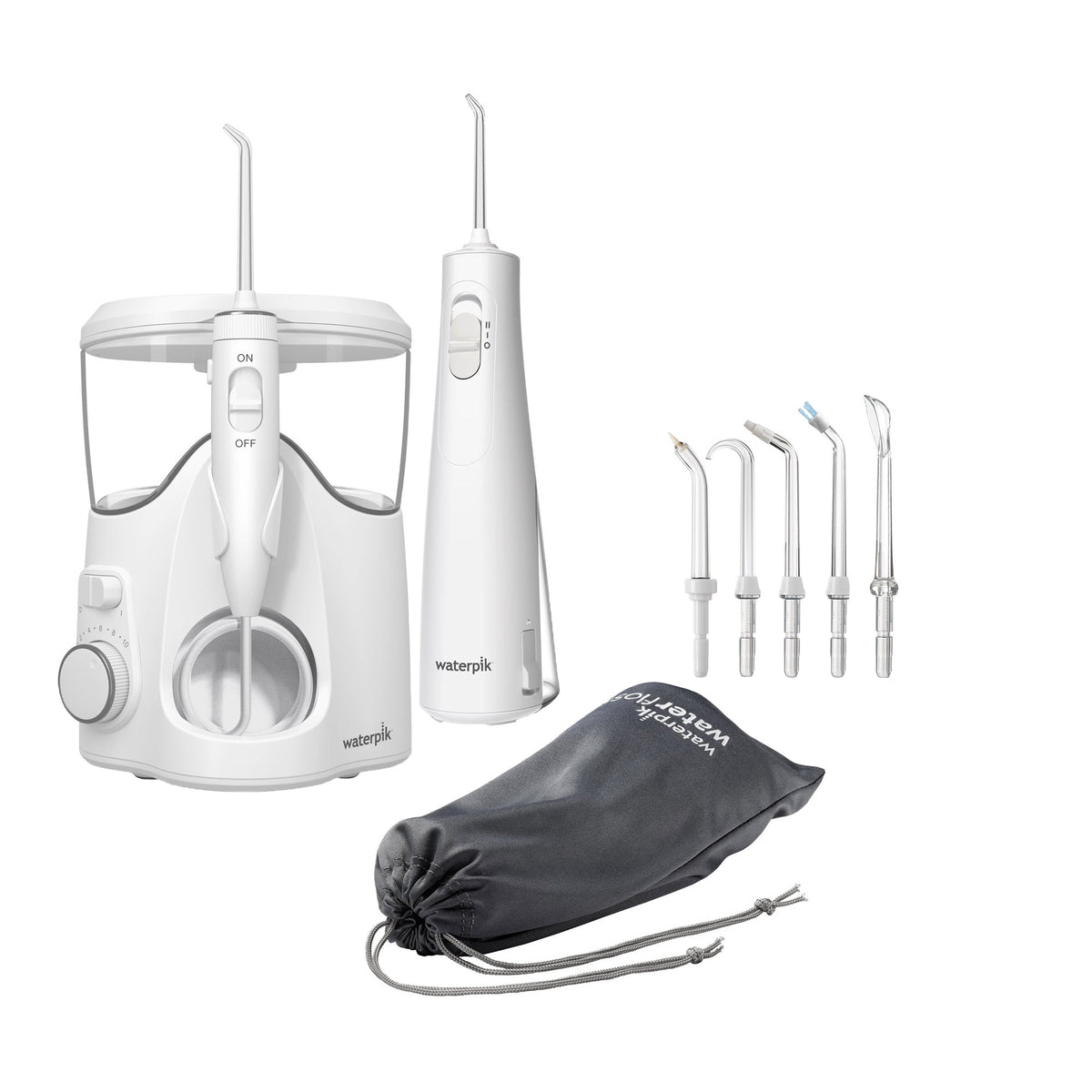 Waterpik Ultra Plus and Cordless Enhance 3000 Water Flosser Combo Pack
