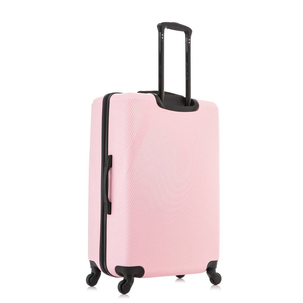 DUKAP Discovery 28" Hardside Lightweight Luggage with Spinner Wheels, Handle and Trolley, Pink