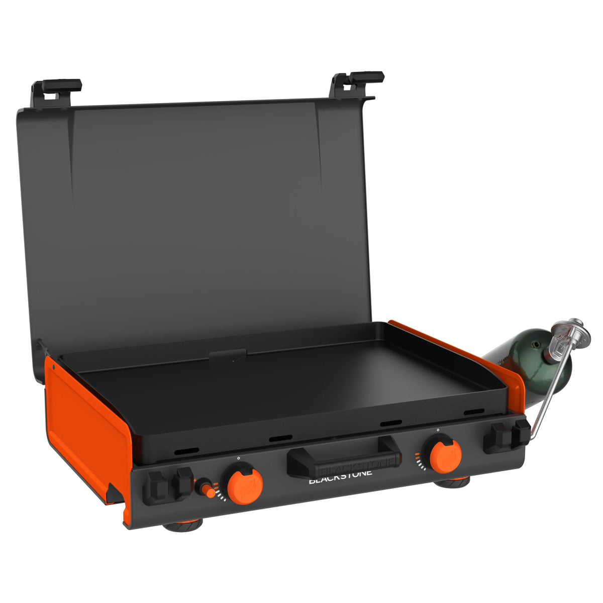 Blackstone Adventure Ready 20 x14 2-Burner Propane Camping Griddle with Latching Hood and Handle