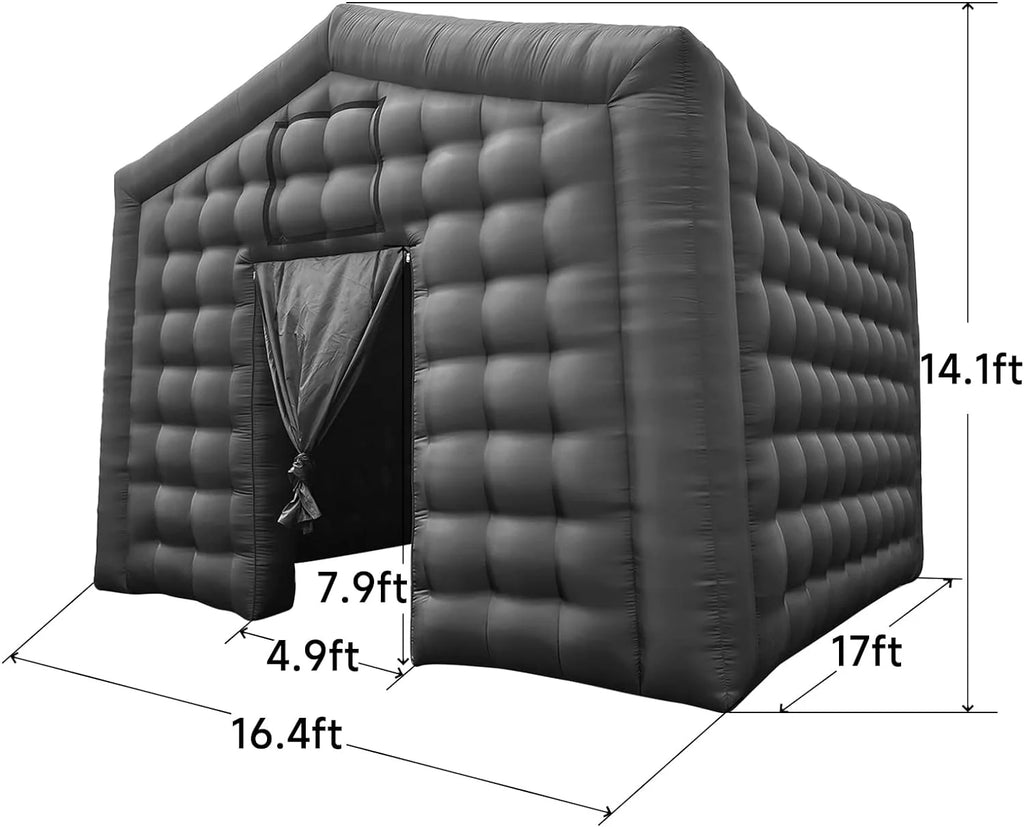 Connsann Inflatable Nightclub Tent with Blower, Oxford Cloth, for Outdoor Party, Club, and Entertainment Use (No LED Lights)