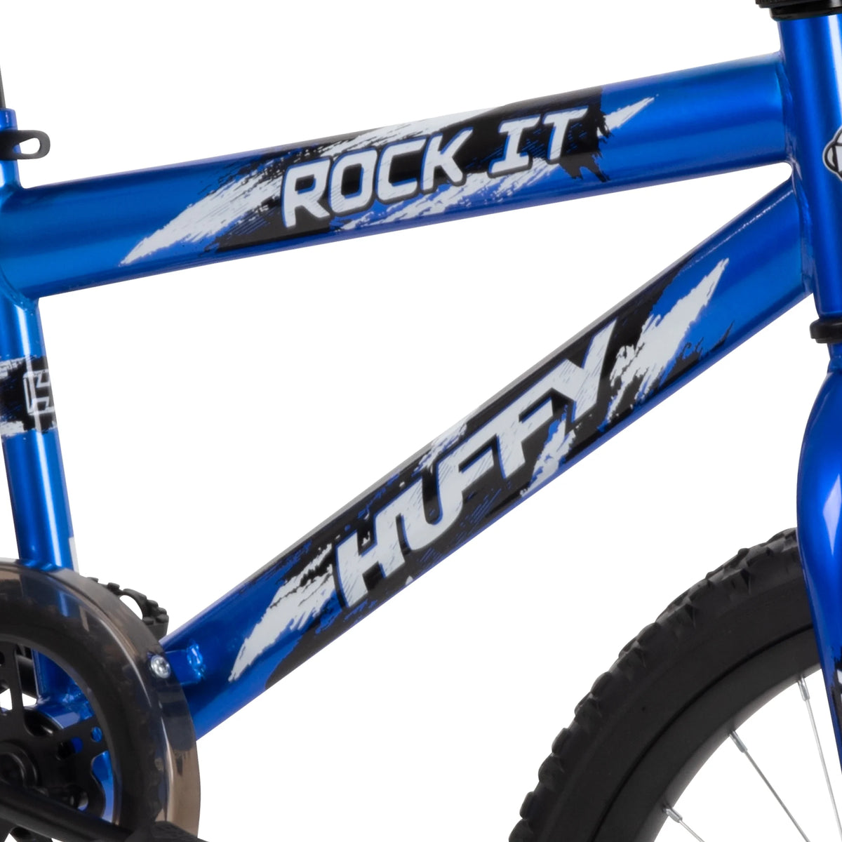 Huffy 20" Rock It Kids' Bike, Fits Riders 44"-56", Blue, Child, Boys