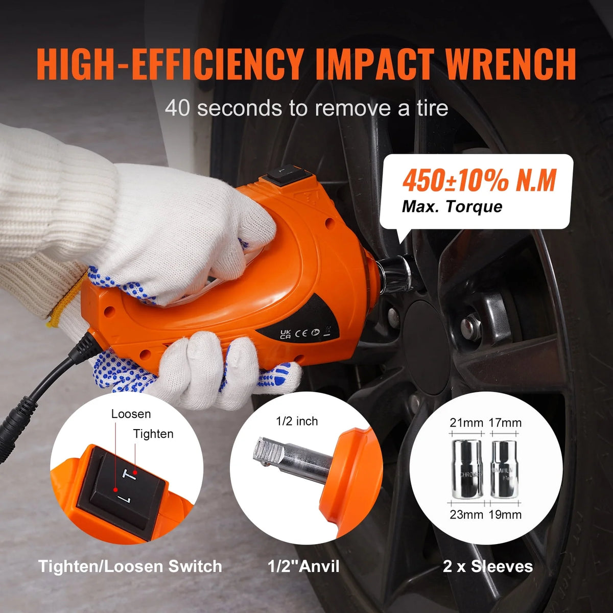 KFFKFF Electric Car Jack,5 Ton/11023 LBS Hydraulic Lifting Device with Electric Torque Wrench,Integrated Air Pump,and LED Illumination for SUV MPV Sedan Truck Tire Replacement Garage Maintenance
