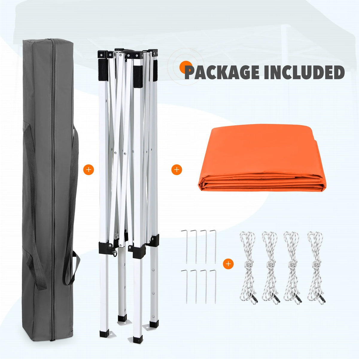EAGLE PEAK 5x5 Pop Up Canopy Tent Instant Outdoor Canopy Easy Set-up Straight Leg Folding Shelter（Blue）