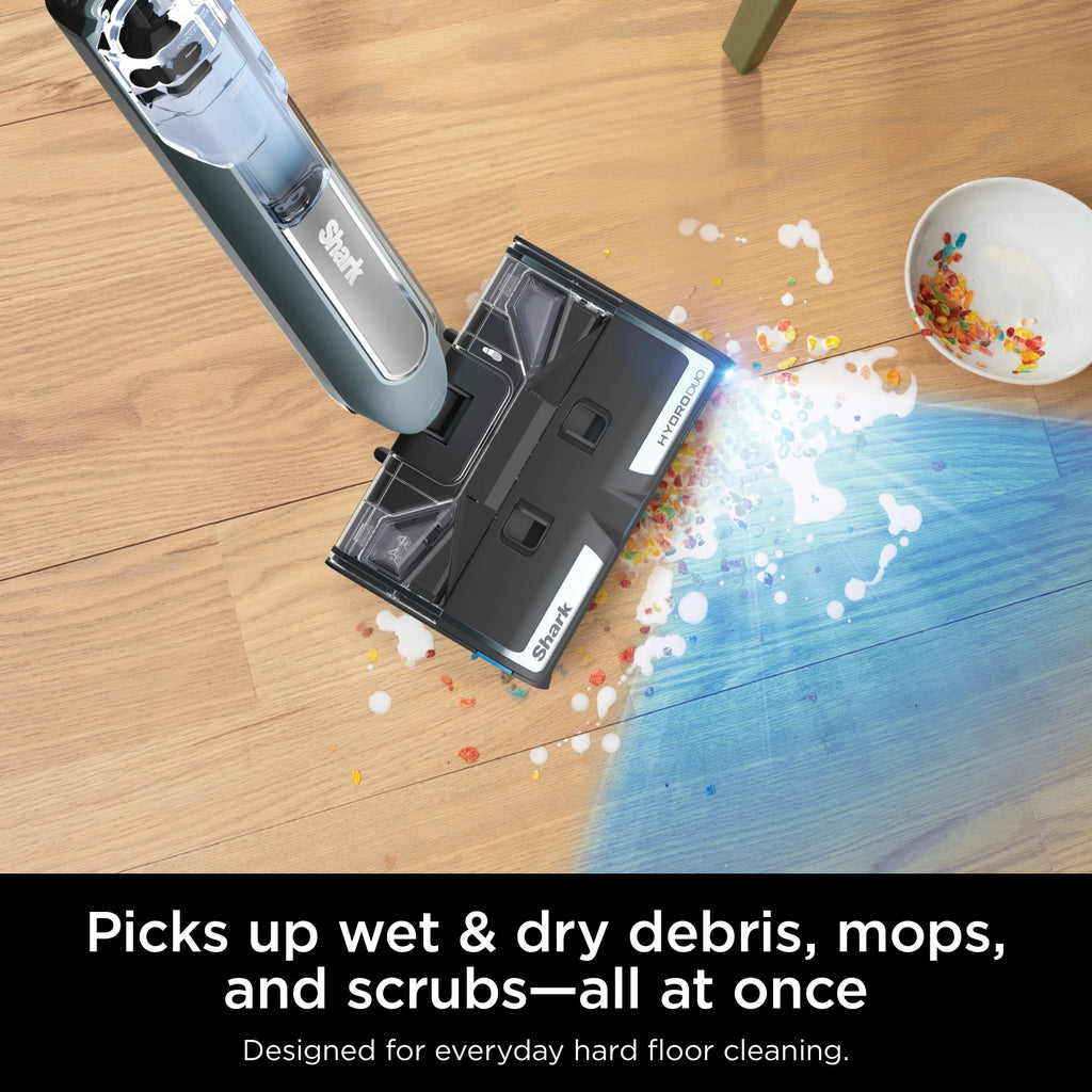 Open Box Shark HydroDuo with Dirt-Reveal Technology, Cordless, Hard Floor Cleaning System, Wet & Dry Debris Pickup, Mop & Scrubs All at Once, Hardwood, Tile, Laminate Floors, WW200