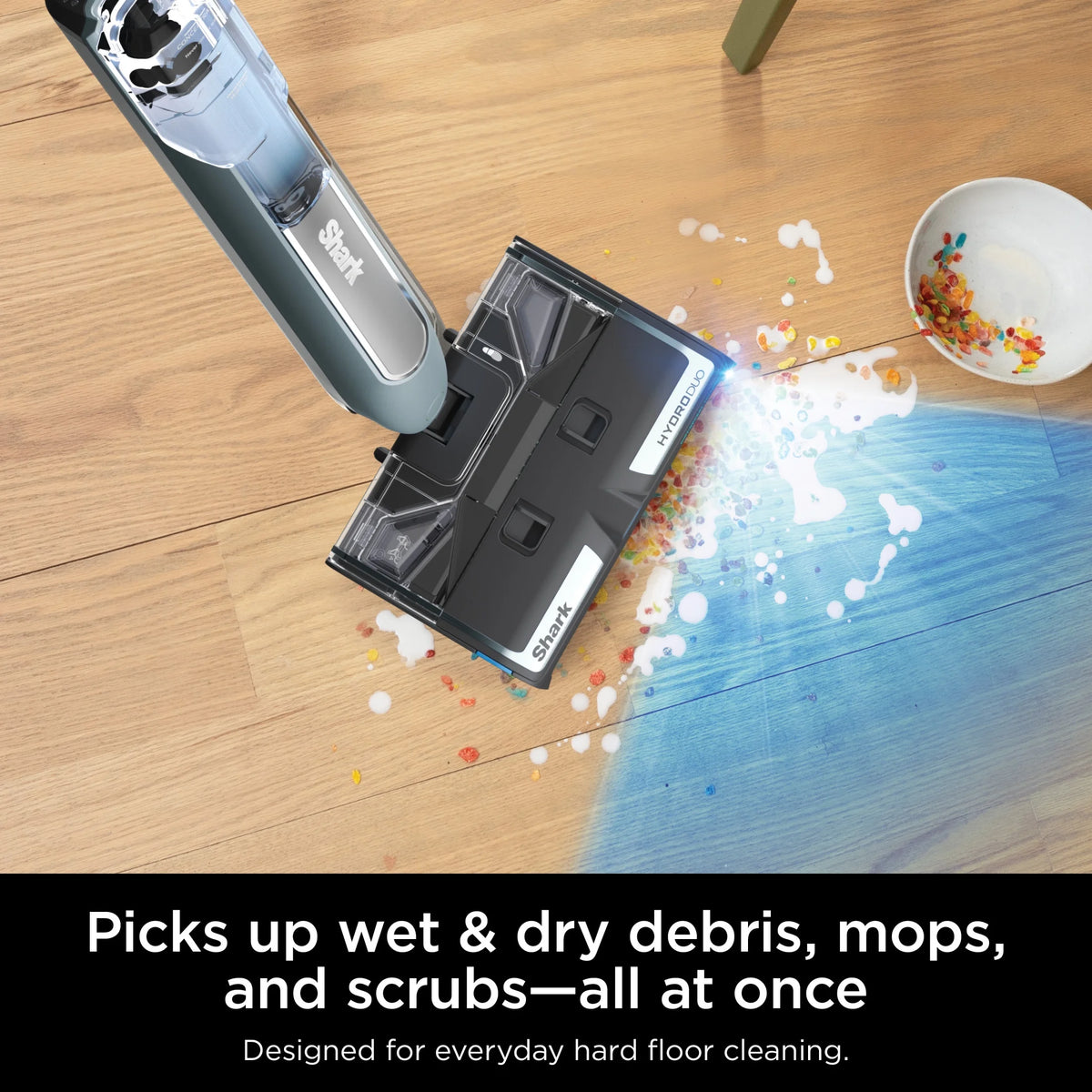 Open Box Shark HydroDuo with Dirt-Reveal Technology, Cordless, Hard Floor Cleaning System, Wet & Dry Debris Pickup, Mop & Scrubs All at Once, Hardwood, Tile, Laminate Floors, WW200