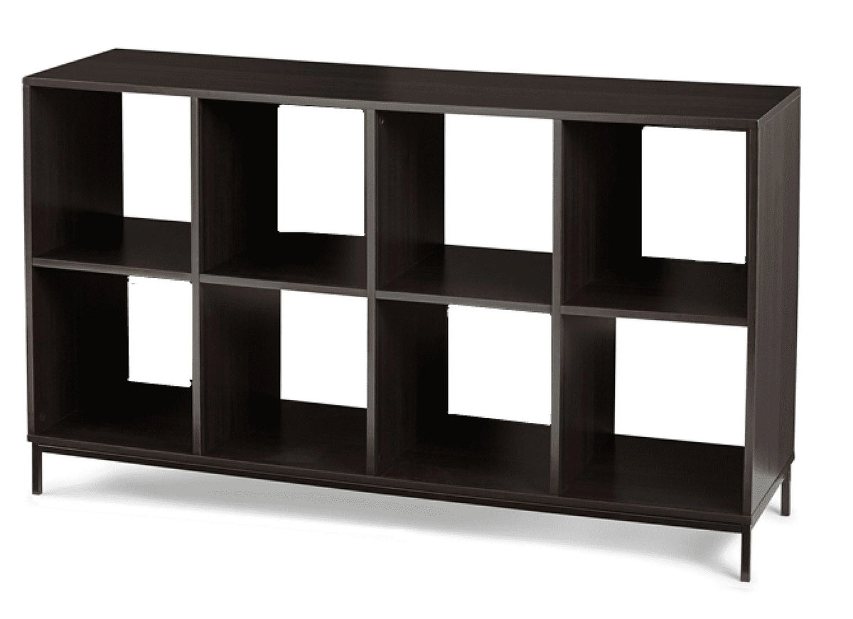 Better Homes & Gardens 8-Cube Organizer with Metal Base, Espresso
