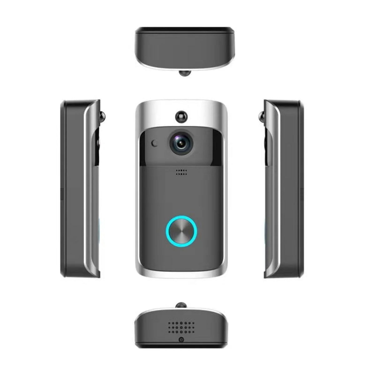 2PCS Ring & Video Doorbell with Camera Wireless WiFi Security Phone Bell 720PHD Video Doorbell Camera, Wireless Doorbell Camera with Chime