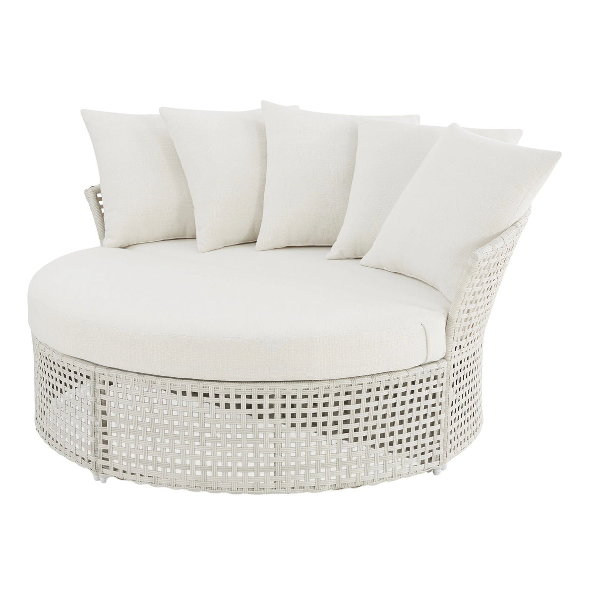 Mainstays Tuscany RIdge Outdoor Daybed - White with Cream