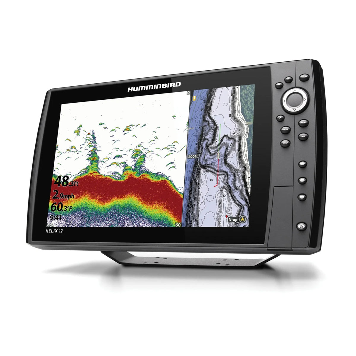 Humminbird Helix 12 CHIRP MEGA SI+ Fishfinder/Chartplotter/GPS G4N