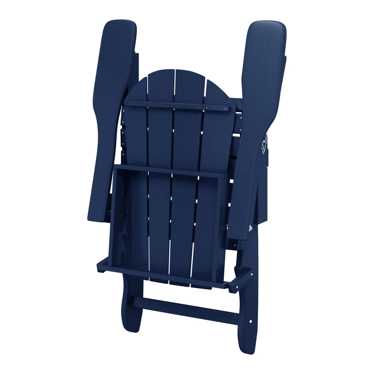 Westintrends Outdoor Folding HDPE Adirondack Chair, Patio Seat, Weather Resistant, Dark Brown