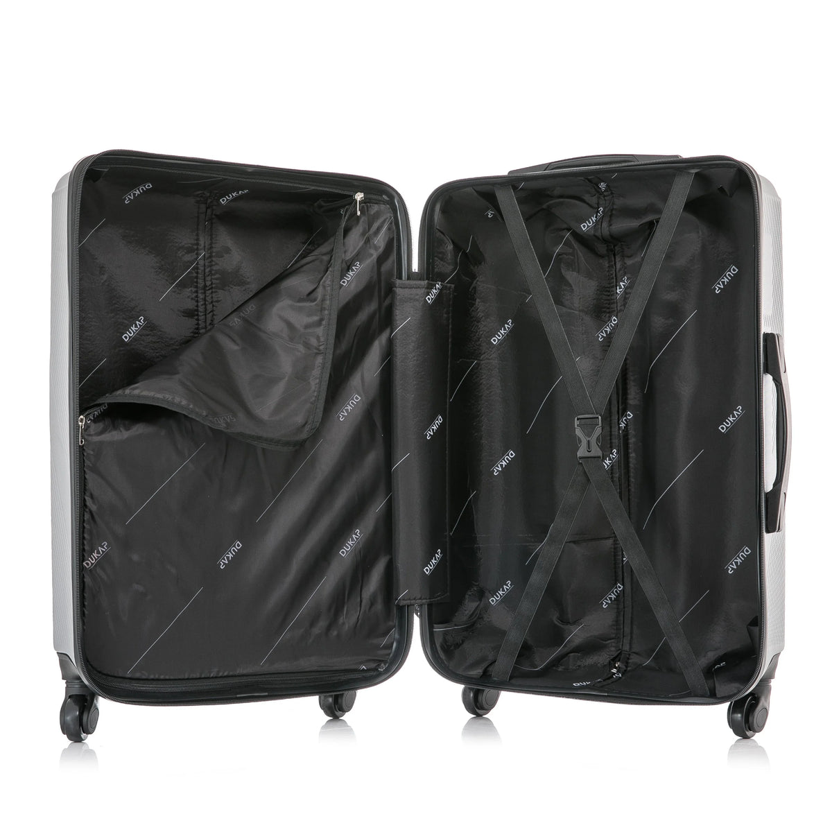 DUKAP Discovery 28" Hardside Lightweight Luggage with Spinner Wheels, Handle and Trolley, Pink