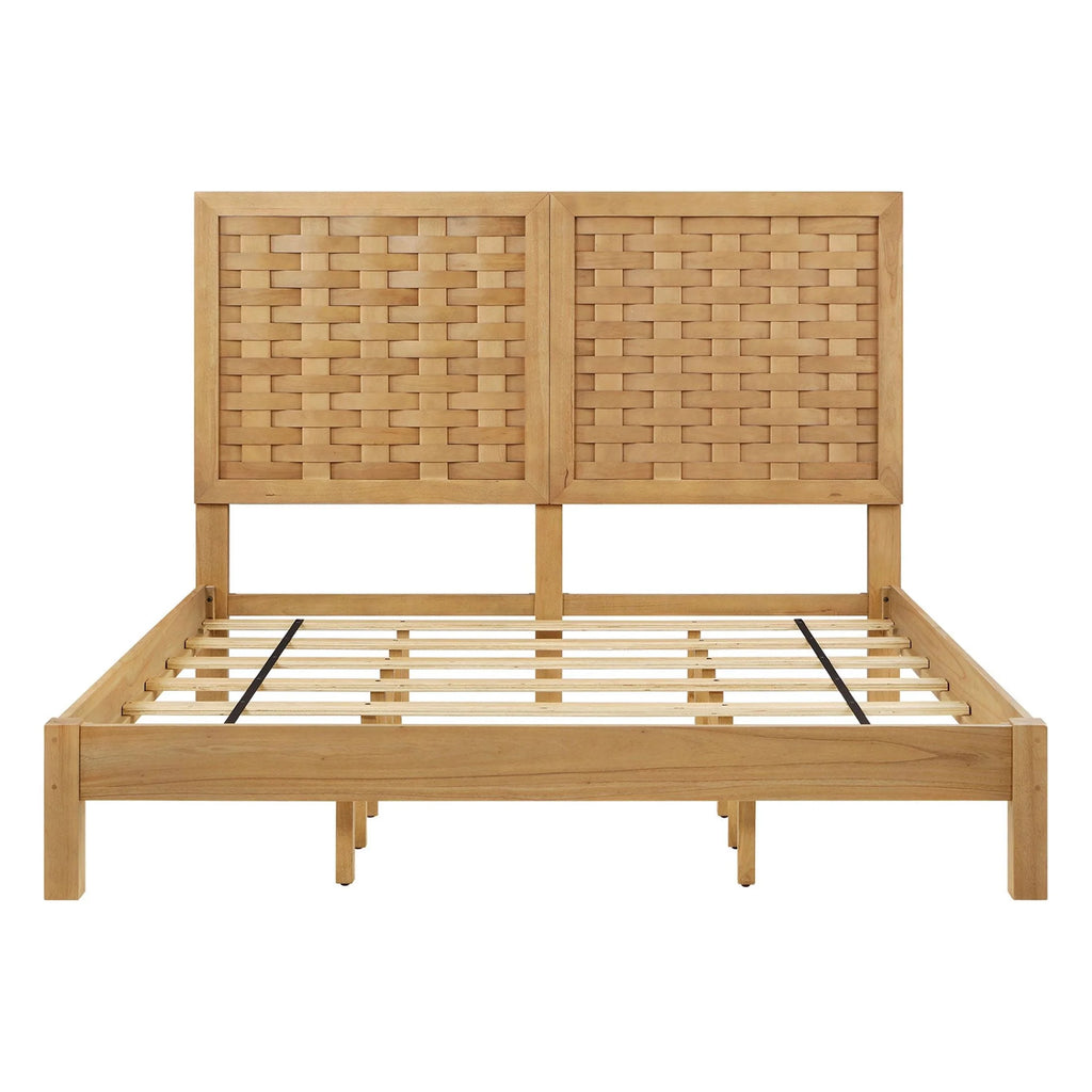 Better Homes & Gardens Bristol Queen Woven Bed, Natural Oak finish, by Dave & Jenny Marrs