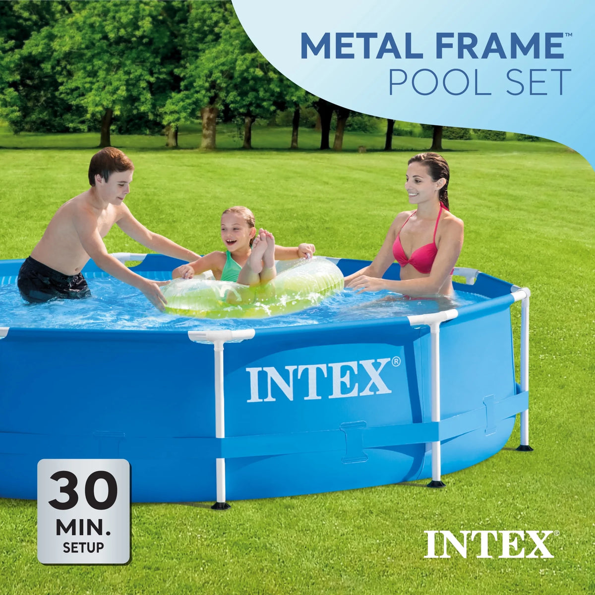 Intex Pool Kit w/ Intex 10 x 2.5-Ft Pool Set w/ Filter Pump w/  10-Ft Pool Cover