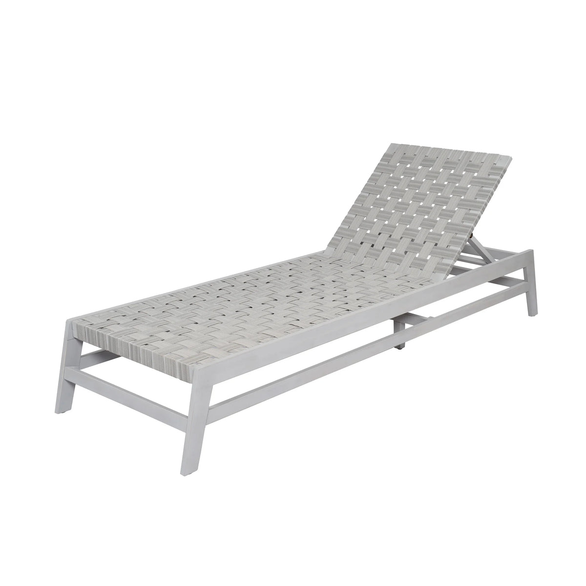 Christopher Knight Home Outdoor Wood Chaise Lounge Chair, Adjustable 4-Position Recliner with Rope Seat, Teak