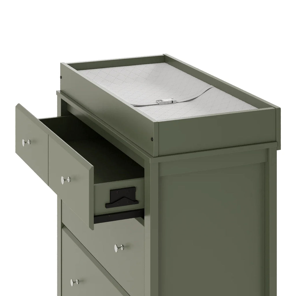Storkcraft Horizon 3 Drawer Infant Changing Table Dresser, White