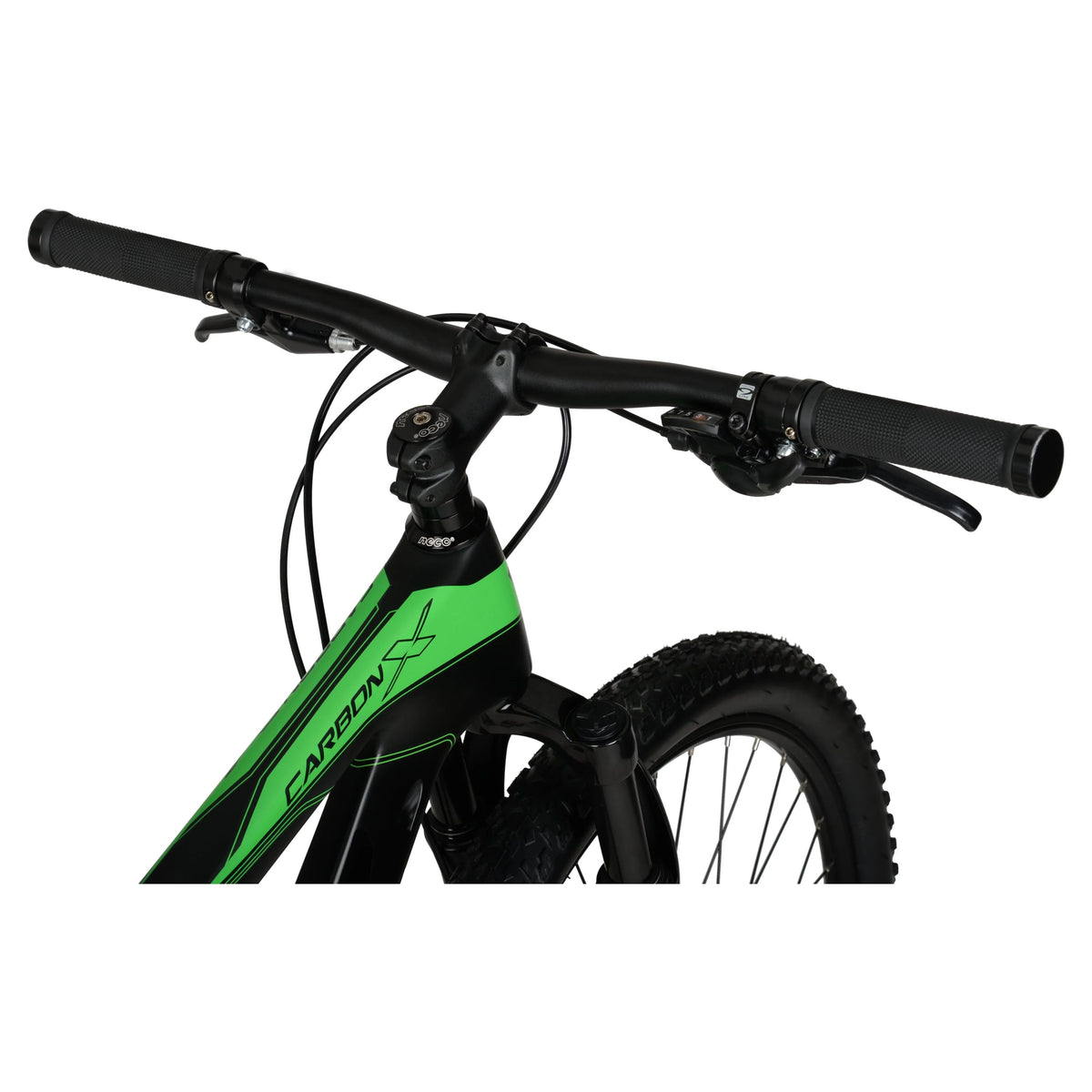 Hyper 29" Carbon Fiber Men's Mountain Bike, Black/Green