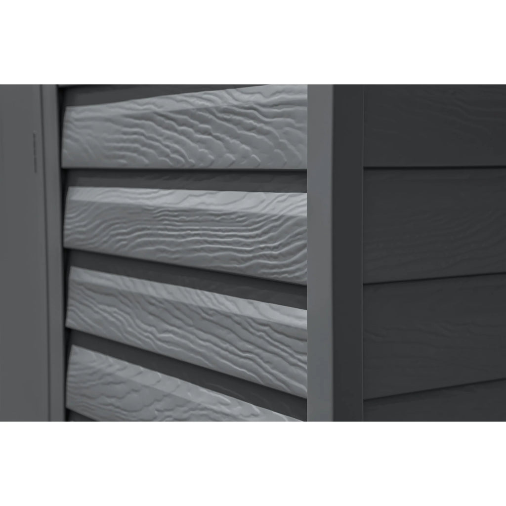 Arrow Select Steel Storage Shed Steel Storage Shed, 6x5, Charcoal