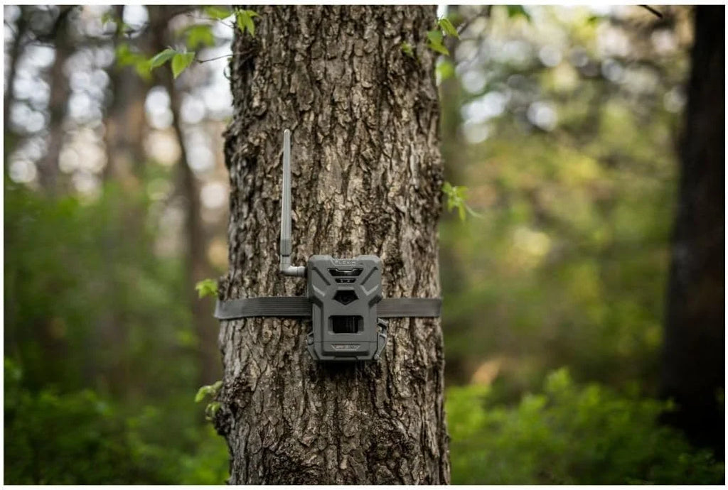 SPYPOINT Flex-m Twin Pack Cellular Trail Camera – Hunting Trail Monitor with GPS, Night Vision, Dual-Sim LTE, IP65 Water-Resistant