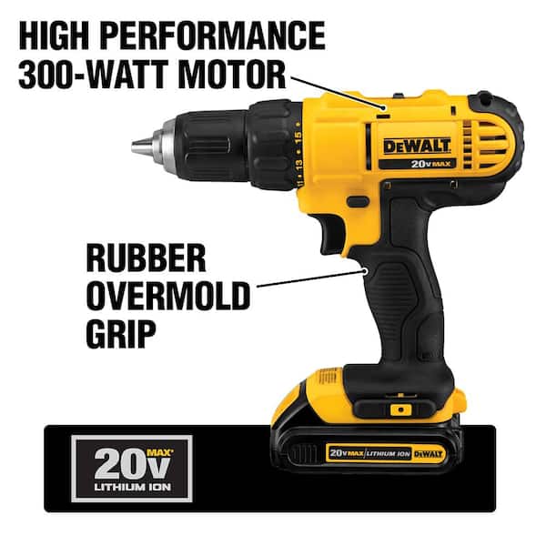 20V MAX Cordless 10 Tool Combo Kit with (2) 20V 2.0Ah Batteries, Charger, and Bag