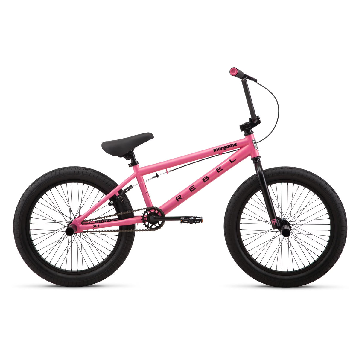 Mongoose Rebel X1 BMX Bike, 20-in. Wheels, Kids Ages 7-14 Years, Gray Child Bicycle
