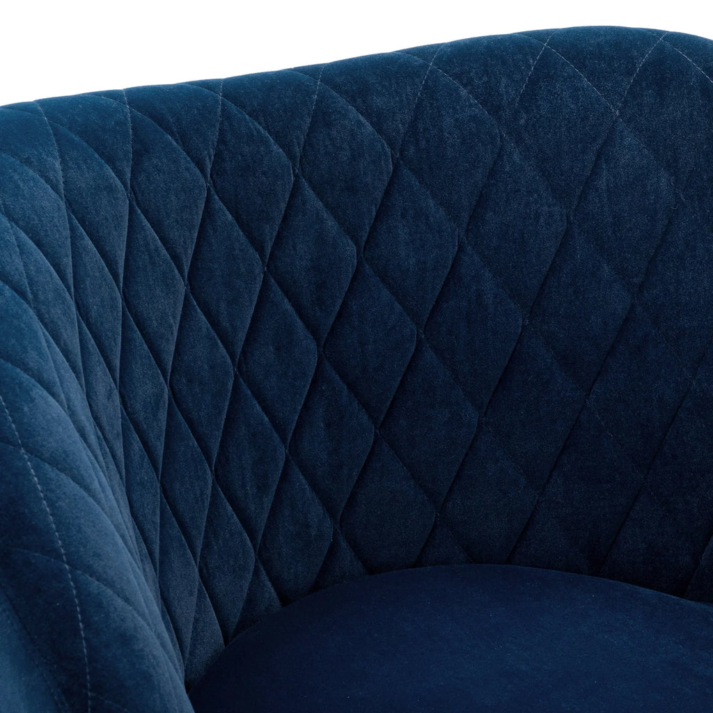 Duhome Accent Chair Single Sofa with Arm Velvet Blue 1 Pcs