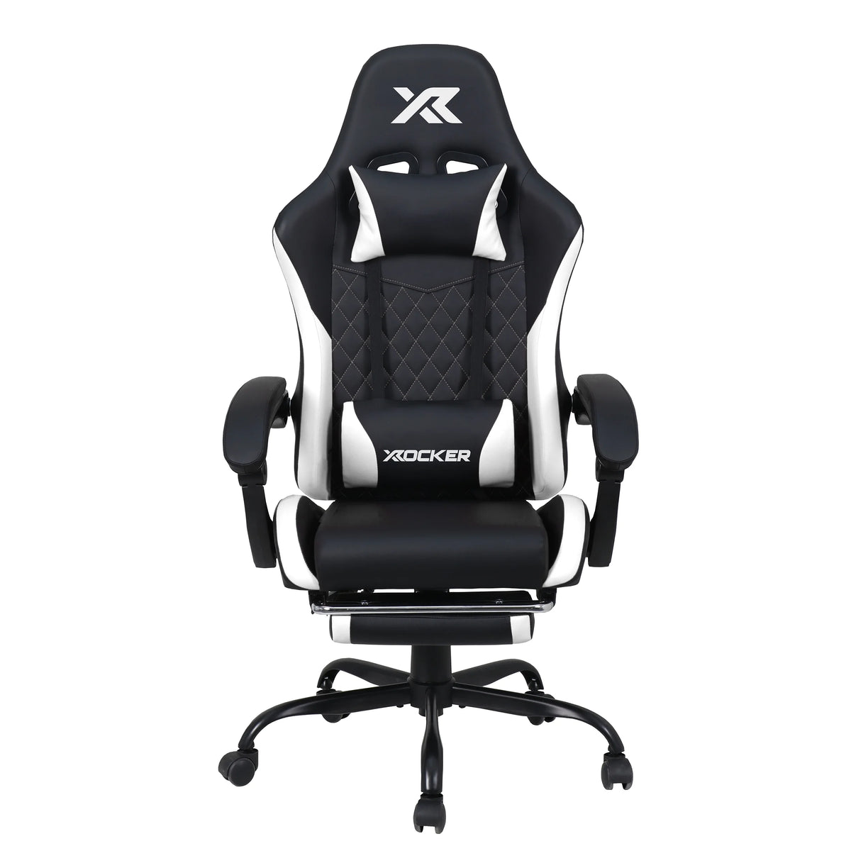 X Rocker Apex PC Gaming Chair with Massage Function and Footrest, Red