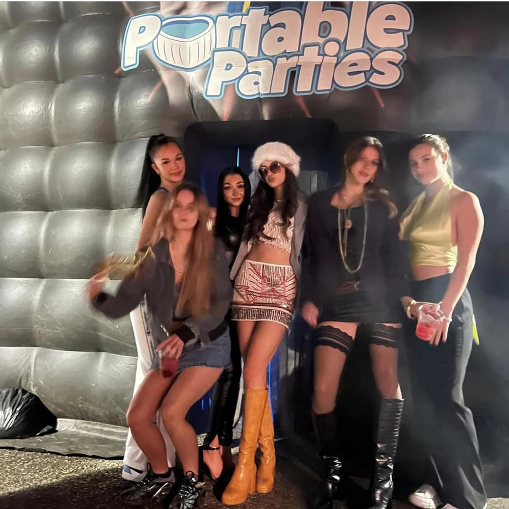Connsann Inflatable Nightclub Tent with Blower, Oxford Cloth, for Outdoor Party, Club, and Entertainment Use (No LED Lights)