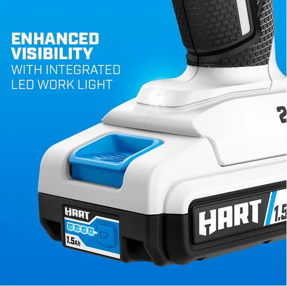 HART 20-Volt Cordless 4 Tool Combo Kit