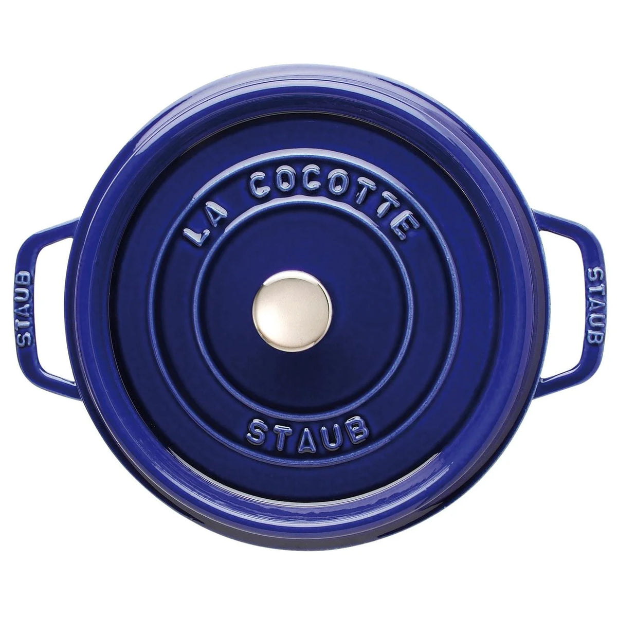 Staub Cast Iron 4-qt Round Cocotte - Matte Black