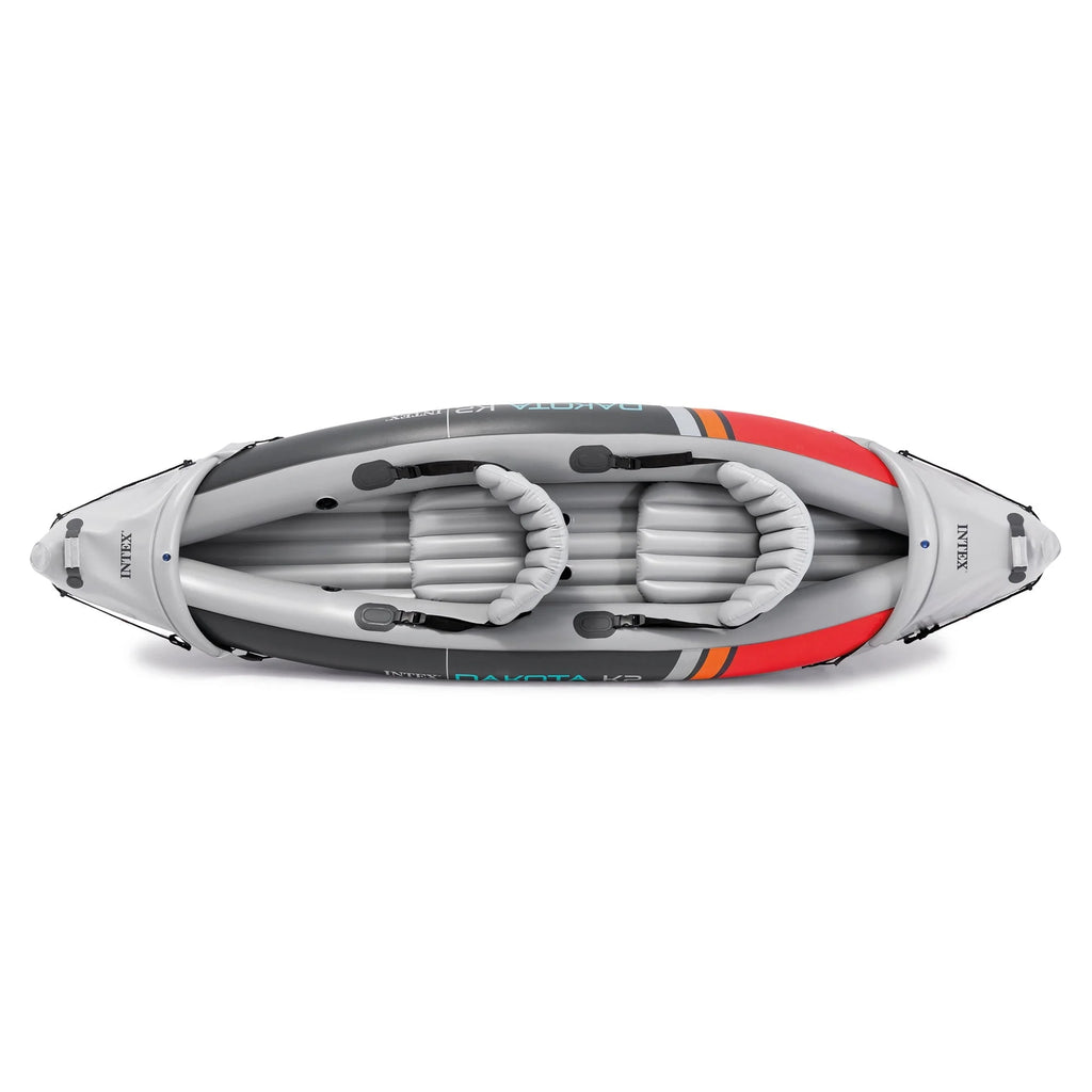 Intex Dakota K2 2 Person Inflatable Kayak & Accessory Kit w/Oars & Pump