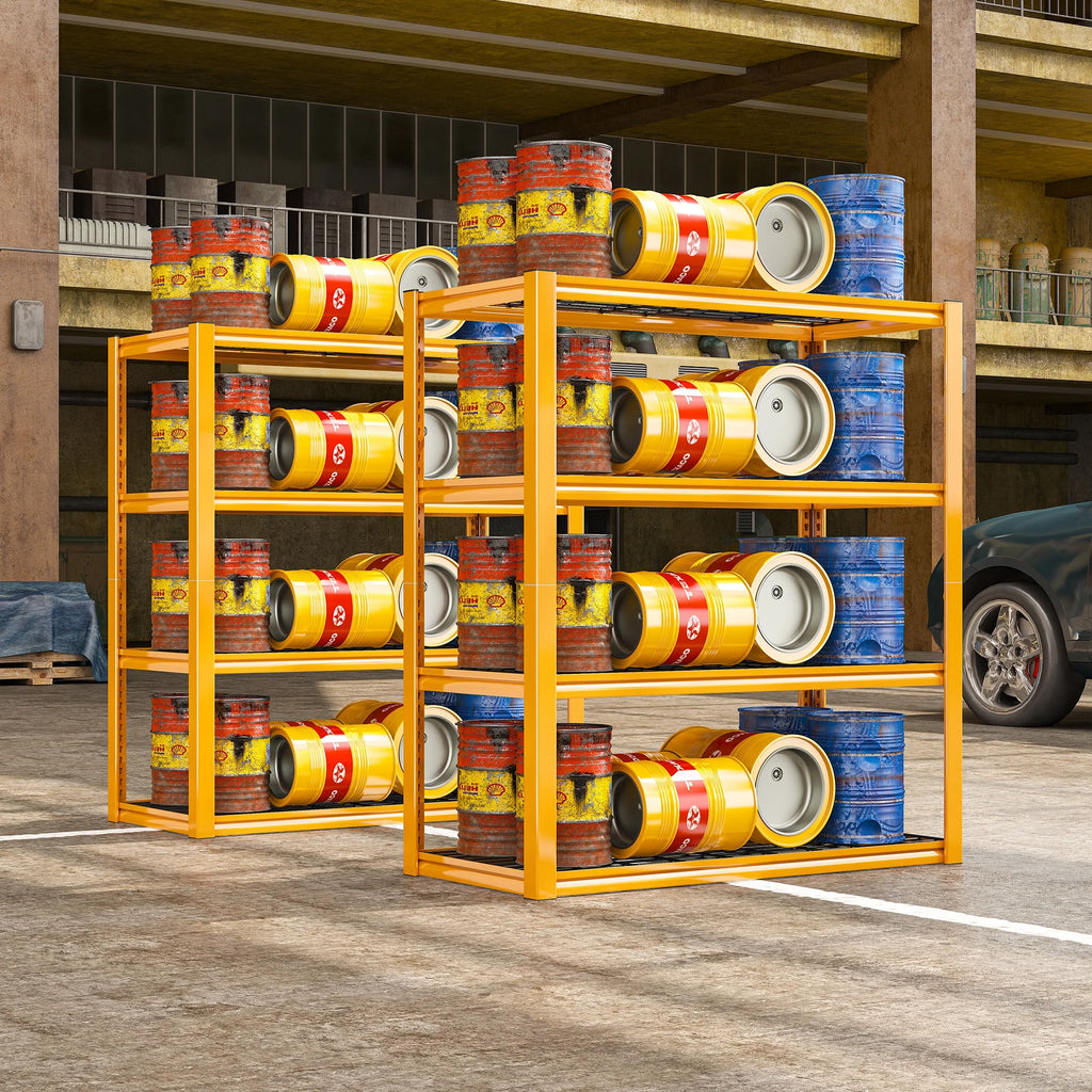REIBII 2200LBS Garage Shelving Units Heavy Duty  Adjustable Metal Shelving 4 Tier Storage Shelves,39.4" W x 19.7" D x 59.9H