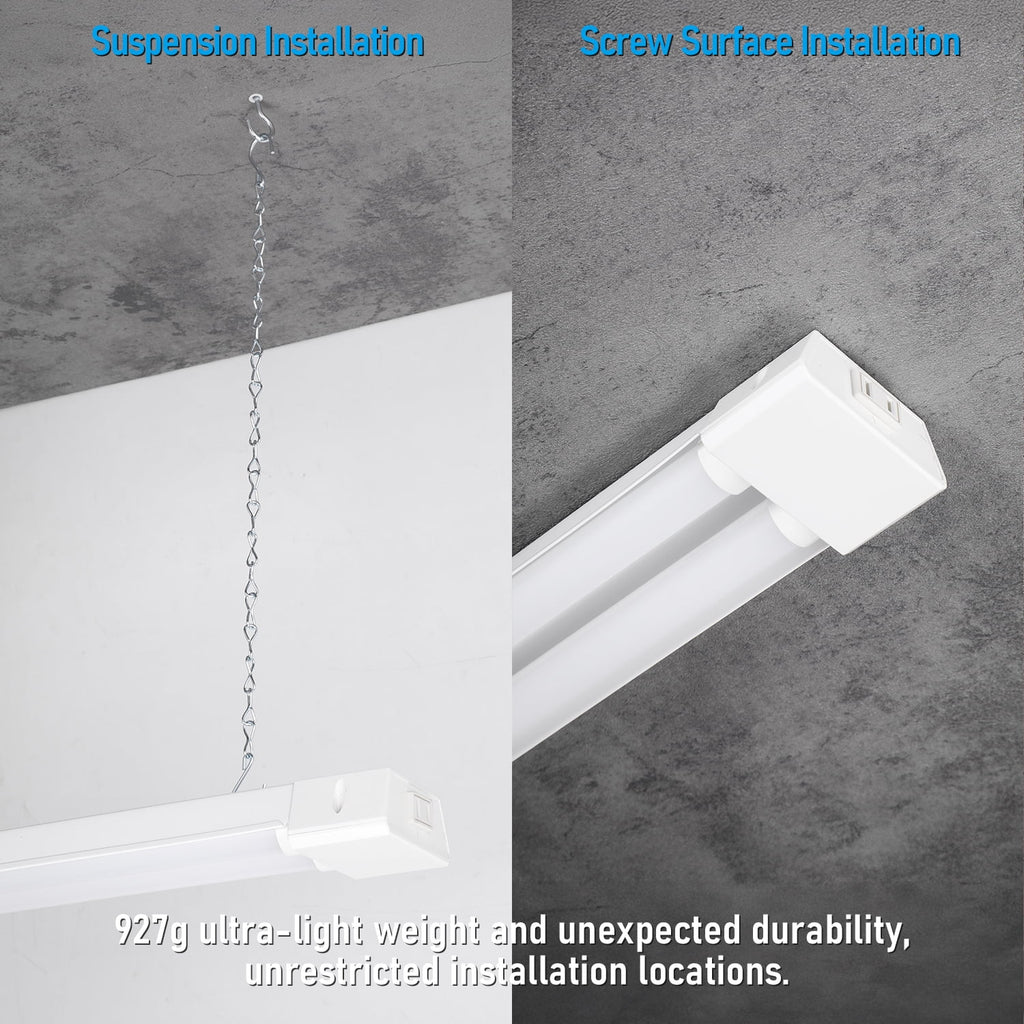 10 Pack Linkable LED Shop Light 4ft, 5000K Daylight, LED Shop Light for Garage