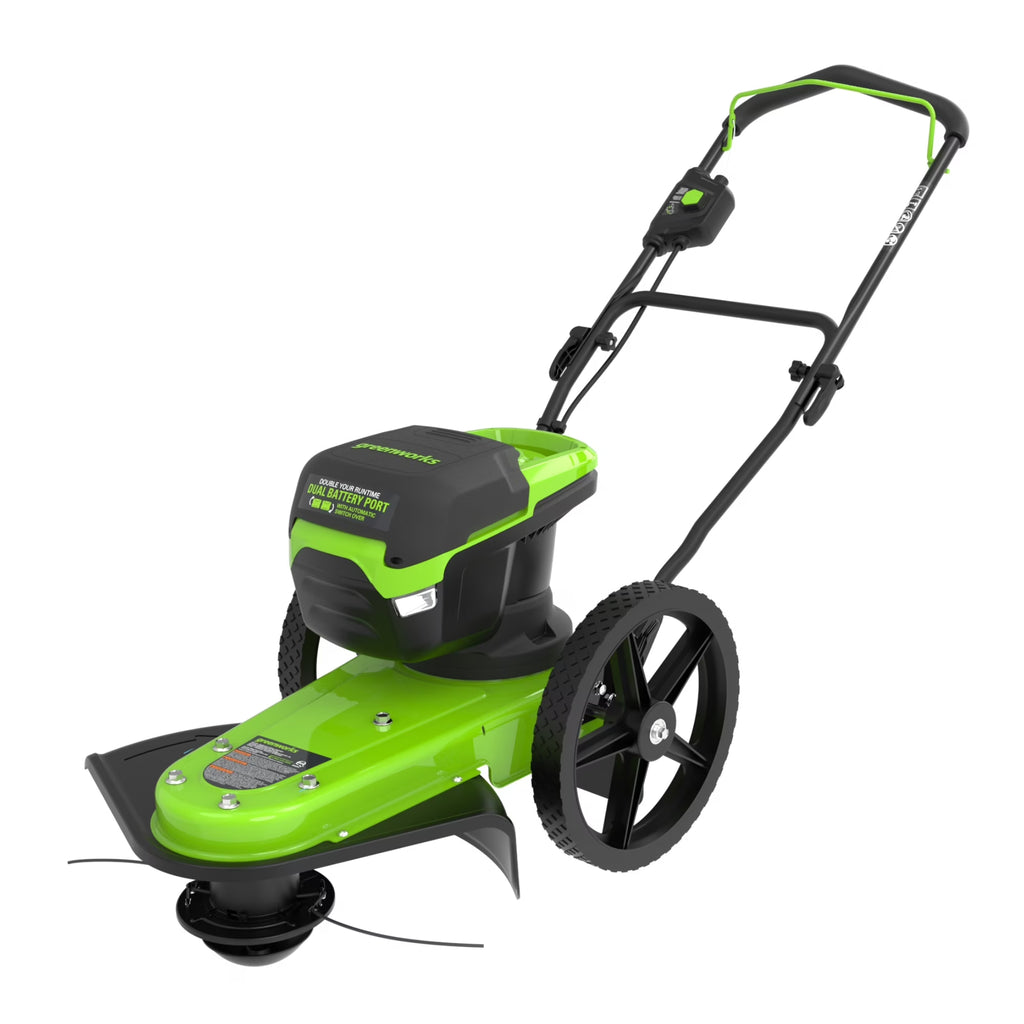 Greenworks 60V 22" Cordless Brushless Wheeled String Trimmer with 8.0Ah Battery and Charger