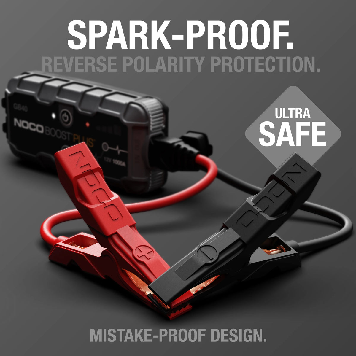 NOCO Boost GB40: 1000A 12V UltraSafe Portable Lithium Jump Starter