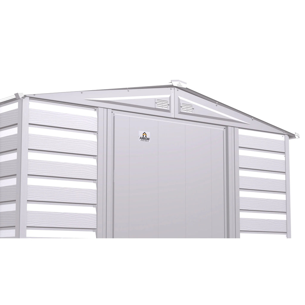 Arrow Select Steel Storage Shed Steel Storage Shed, 6x5, Charcoal