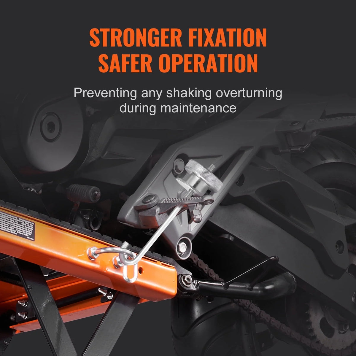 BENTISM Hydraulic Motorcycle Lift Table 350 lbs Height 13'-36' Dirt Bike Scissor Jack Stand with Wide Deck Safety Pin J-hook