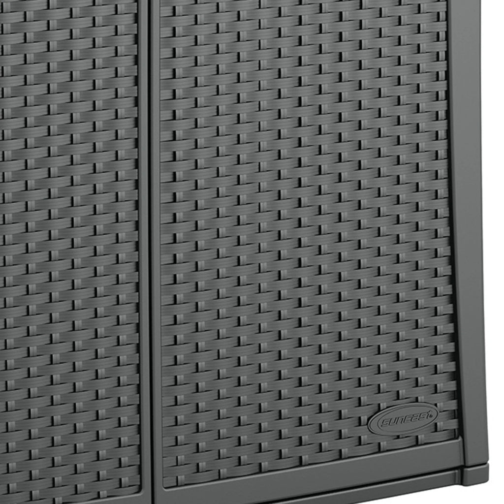 Suncast Outdoor 97-gallon Cabinet Deck Storage Box, Gray