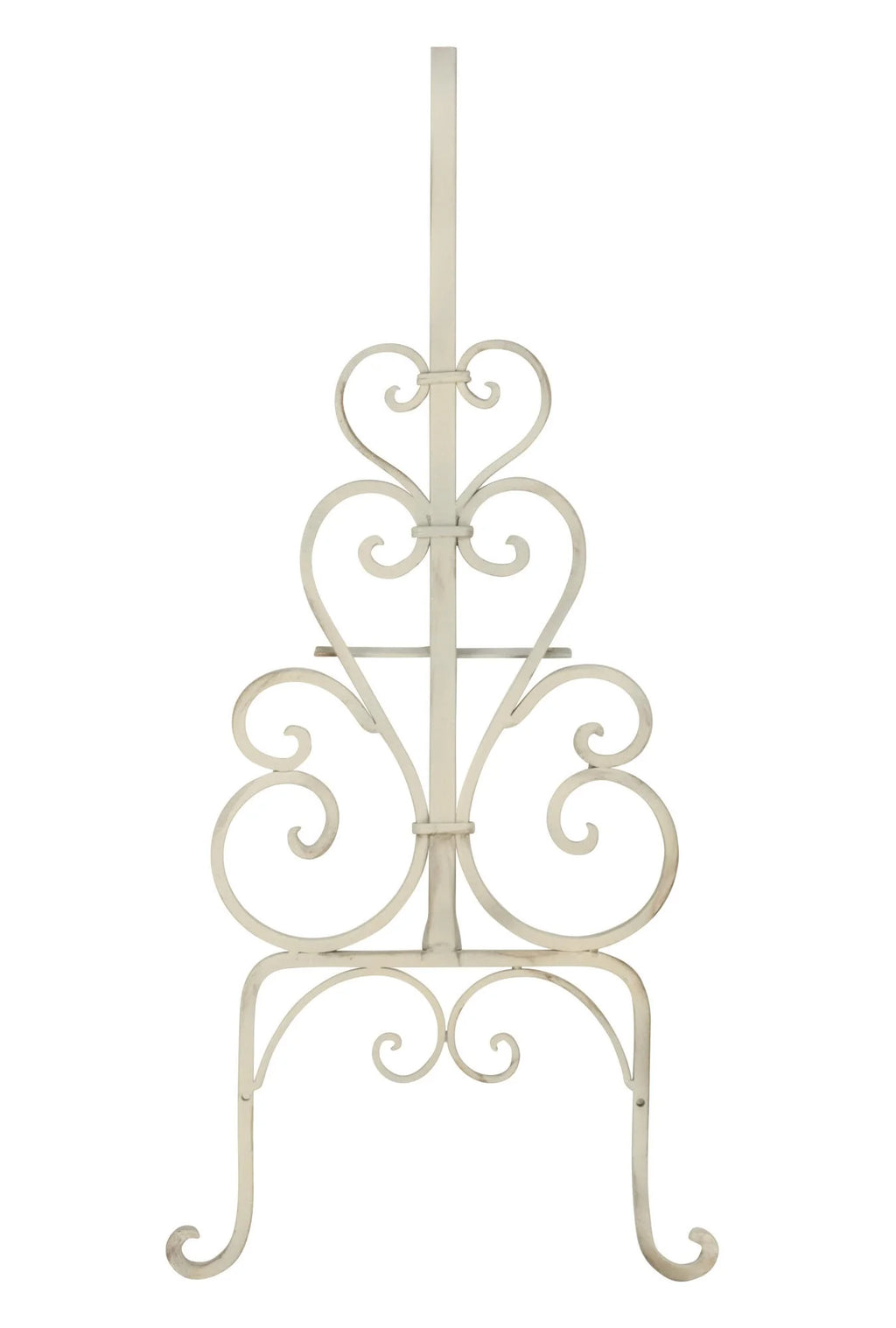 Tripar 71.5 in. Metal Garment Rack with Shelves, Cream
