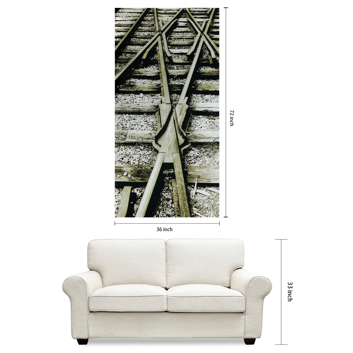 Empire Art Direct Blue Splash Frameless Free Floating Tempered Glass Panel Graphic Wall Art, 72" x 36", Ready to Hang