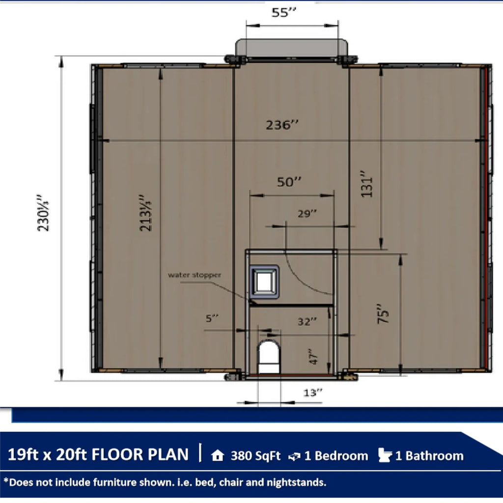 Portable Mobile Expandable Prefab House 15 x 20ft,Exquisitely Designed Modern Villa Prefab House for Live,Work