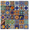 Mexican Tiles 4x4 Handpainted Hundred Pieces Assorted Designs