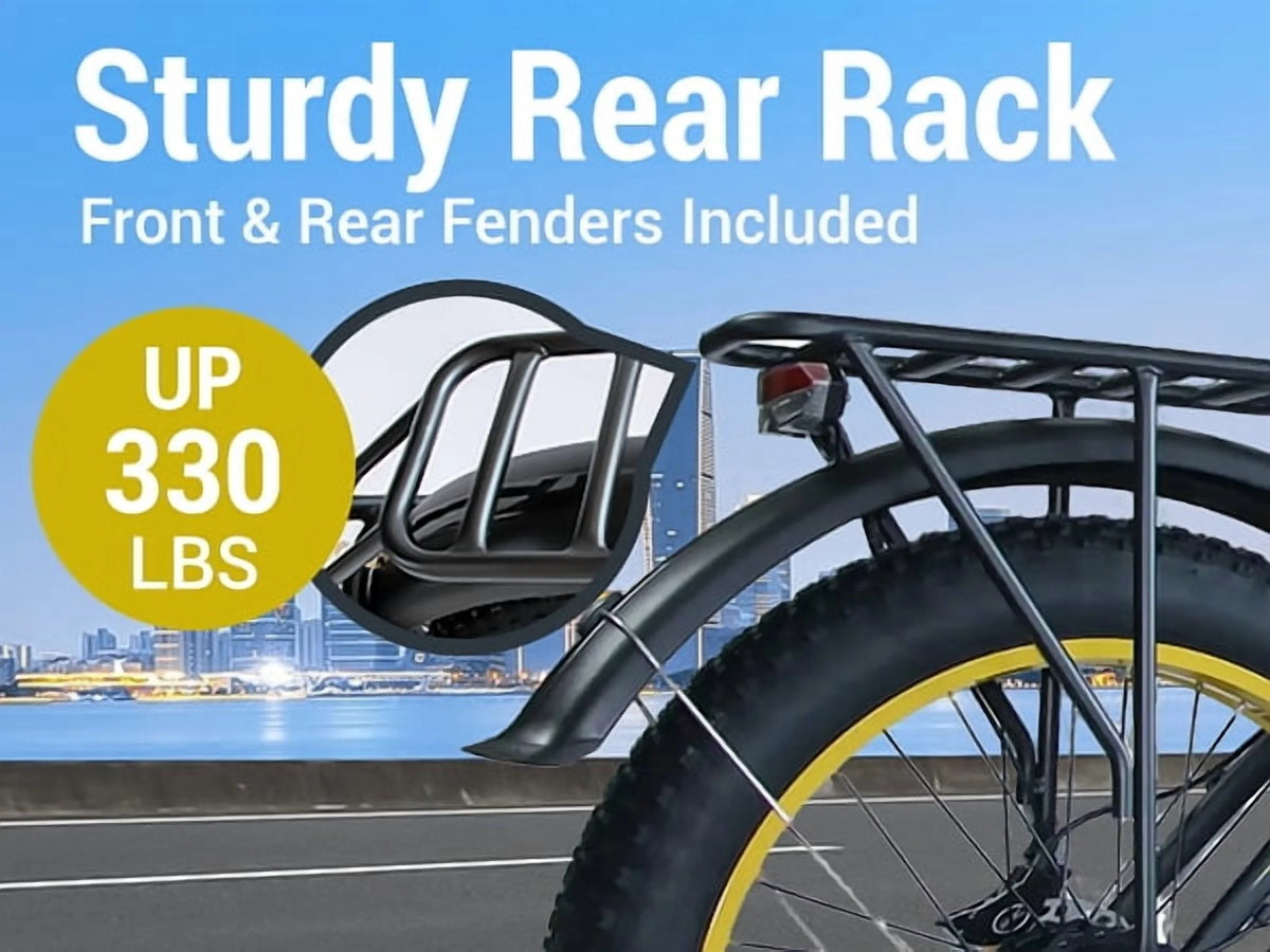 (US in Stock) 5000W Peak Dual Motor Electric Bike for Adults , 60V 25AH Removable Battery Ebike , 50MPH AWD 21-Speed Mountain Snow E-Bike with 26" x 4.0 Fat Tire, Long Range Mountain Off-Road EBikes