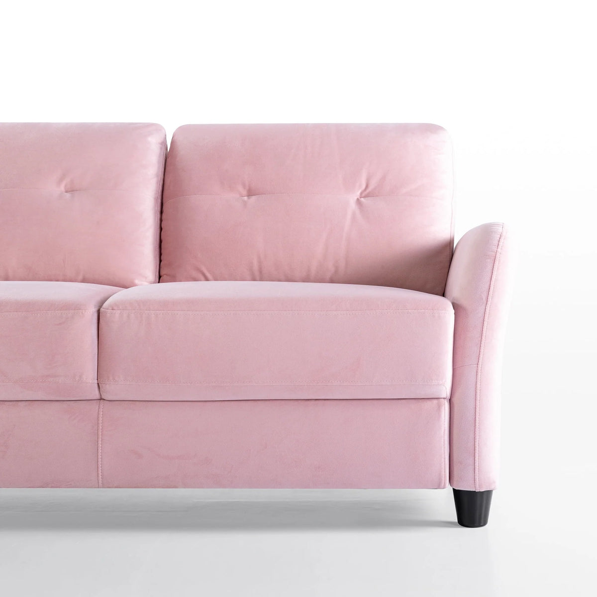 Ember Interiors Ricardo Loveseat, Blush Velvet