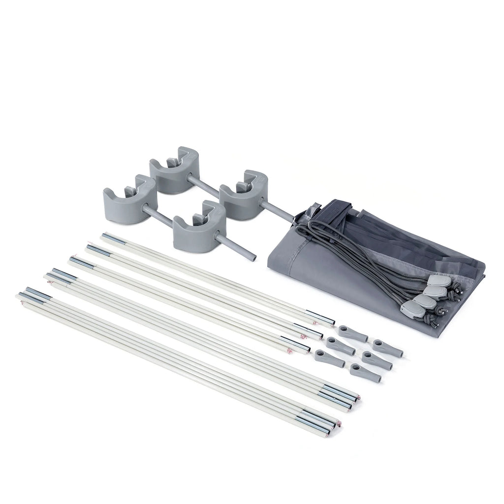 INTEX 12 x 30 Metal Frame Set Swimming Pool with 530 GPH Filter Pump 28211EG
