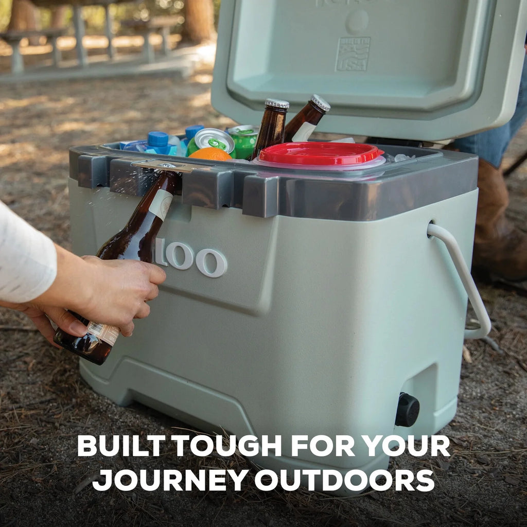 25 QT Overland Ice Chest Cooler, Green